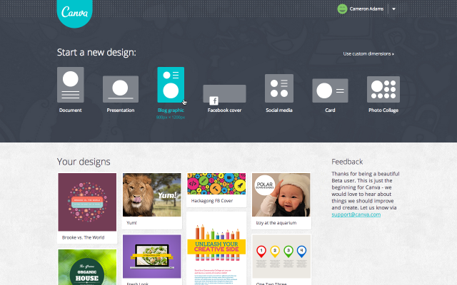User-Homepage-Screenshot