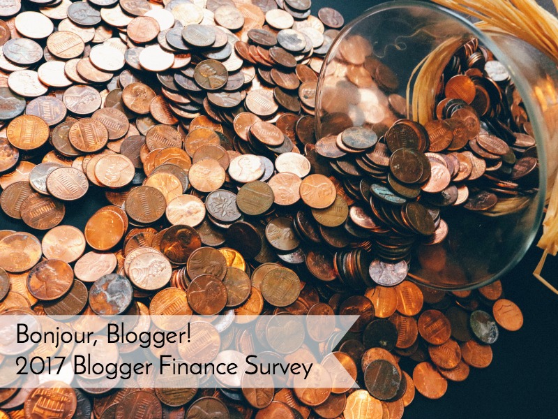 Blogger Finance Survey - Bonjour Blogger - Blogging Advice Site