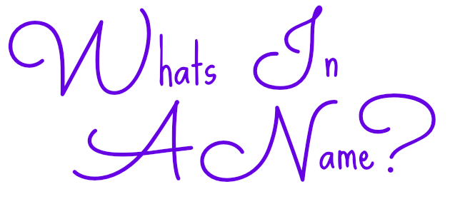 What's In A Name? | Bonjour, Blogger! 