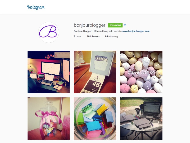 Bonjour, Blogger! Instagram's New Web Layout 