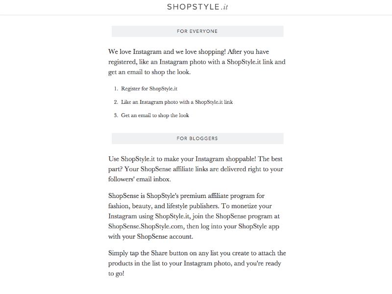 Bonjour, Blogger! ShopStyle.it 